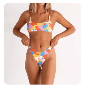 Aurelle Monaco Multicolor Cute Bikini Set
